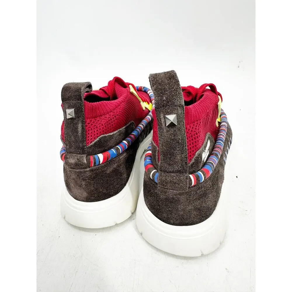 Valentino Garavani Heroes Tribe Moc Toe Sneakers Men‎ Size 41 Red EXCELLENT